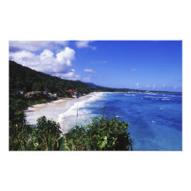 Longue baie, port Antonio, Jamaïque Art Photographique