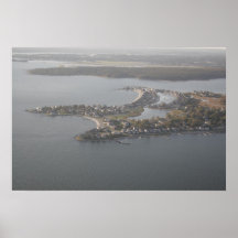 Longue maison de plage de point de Groton Posters