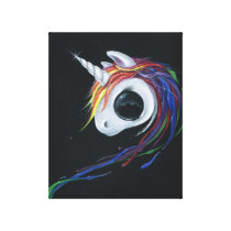 Look! A ugly one-horned mule! canvas prints
