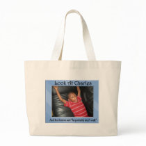 Look At Charles Tote Bags