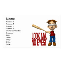 Look Ma No Eyes Business Card