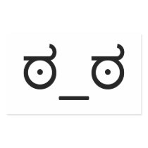 Look of Disapproval Meme Rectangle Stickers