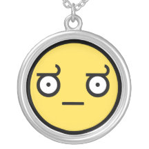 Look of Disapproval Smiley Face Pendants