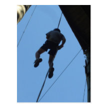 Look Out Below Postcard