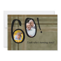 Look Who's Turning 60 - Birthday Party  Invitation