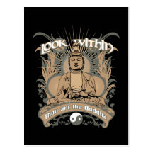 Look Within Buddha Post Cards