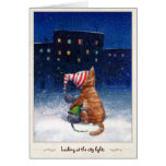 Looking at the city lights cards
