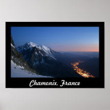 Looking Down Over Chamonix, France Posters