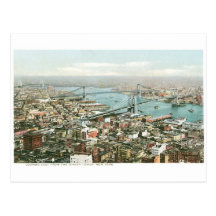 Looking East from the Singer Tower, New York Postcard