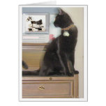 Looking Sideways Greeting Card