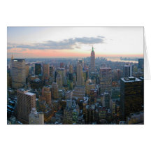 Looking South from Top of the Rock New York City Card