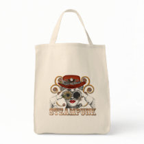 looking steampunked steampunk collage art canvas bags