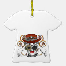 looking steampunked steampunk dude christmas ornaments