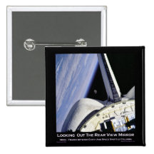 Looking Thru Rear View Mirror From Space Shuttle Pin