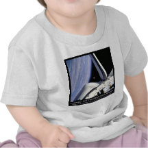 Looking Thru Rear View Mirror From Space Shuttle Tee Shirts
