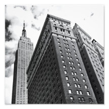 Looking Up - The Empire State Building - New York Photograph