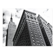 Looking Up - The Empire State Building - New York Postcards