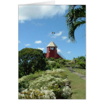 Lookout tower on Barbados Greeting Card