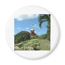 Lookout tower on Barbados Fridge Magnets
