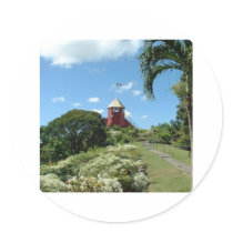 Lookout tower on Barbados Sticker