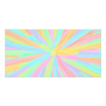 Looks Like Springtime! (Colourful Abstract) Custom Photo Card