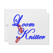 Loom Knitter Personalized Announcement