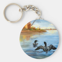 Loon Dance II Keychain