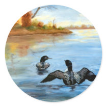 Loon Dance II Sticker