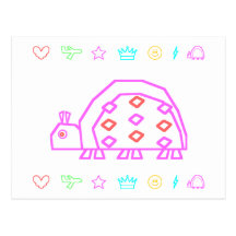 Loopzie Ladybug Postcard