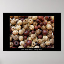 Loose Beads Series - Vintage Wood Print