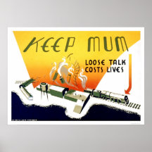 Loose Talk Costs Lives 1943 WPA Posters