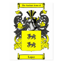 Lopez (Spanish) Coat of Arms Post Cards