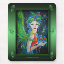 Lorakeet Fairy Mouse pad