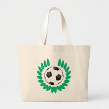 Lorbeerkranz Fussball laurel wreath soccer Leinentasche
