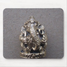 Lord Ganesh Statue Mouse Pad
