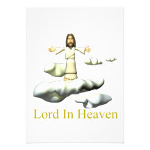 Lord In Heaven Personalized Invite