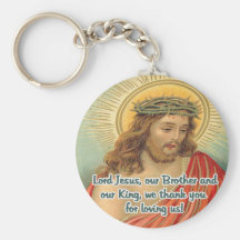 Lord Jesus Brother and King Customized Keychain