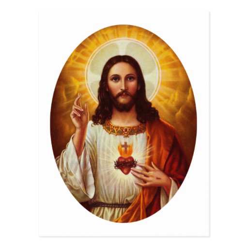 Lord Jesus Christ and the Sacred Heart Postcards