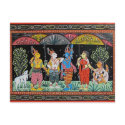 LORD KRISHNA LIFTS GOVARDHAN MOUNTAIN postcards