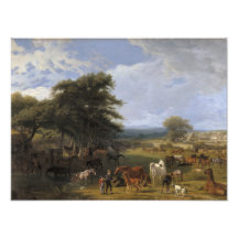 Lord River's Horse Farm oil on canvas Art Photo