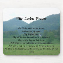 Lord's Prayer at Wolf Fork Valley Mousepad
