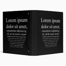 Lorem Ipsum 3 Ring Binder
