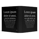 Lorem Ipsum binders