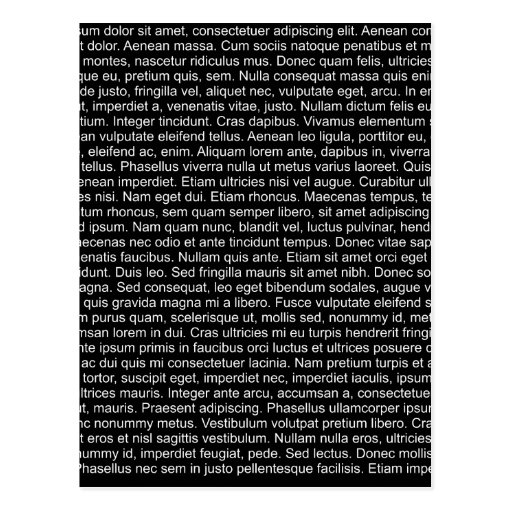 lorem ipsum Blindtext dummy text Postkarten