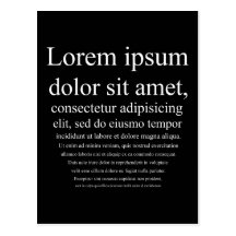 Lorem Ipsum Carte Postale