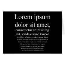 Lorem Ipsum Greeting Cards