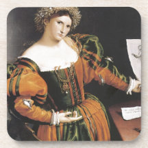 Lorenzo Lotto Lucretia Beverage Coasters