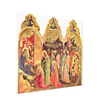 Lorenzo Monaco - Adoration of the Magi Stretched Canvas Print