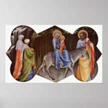Lorenzo Monaco - Flight to Egypt Print