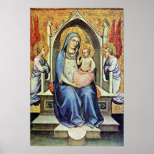 Lorenzo Monaco - Madonna Enthroned Posters